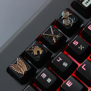 Customize keycaps(4pcs) for mechanical keyboard - Attack on Titan